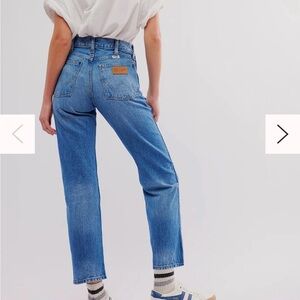 NWT Free People/ Wrangler Wild West 603 High Rise Straight Size 29x28